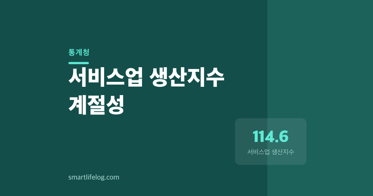 12월이 솟구르고 1월이 무너지는 한국 서비스업의 악순환